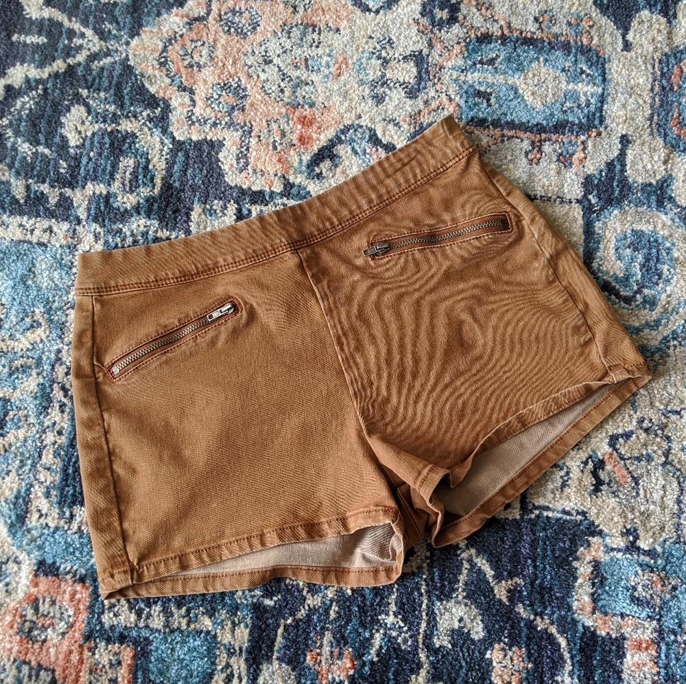 Pac Sun Brown High Waisted Shorts